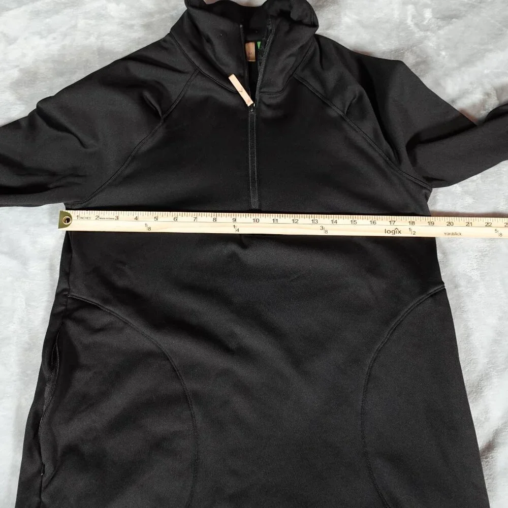 Indyeva Bero IV Pine Womens Pullover Size M Long Tall Fit Fleece Lined Black - Picture 9 of 12